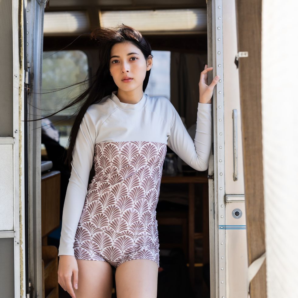 ラッシュガード / Rash guard #レトロ配色が目を惹くデザイン