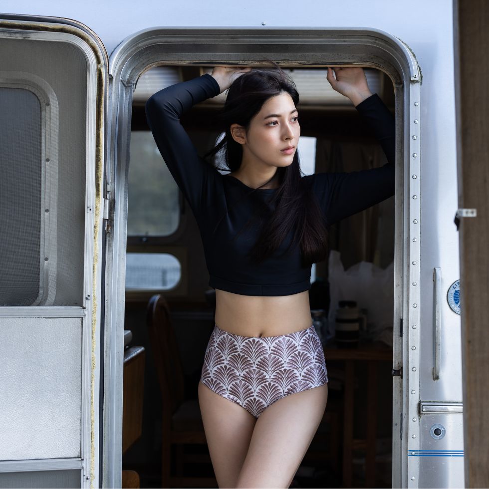 High waist bikini pants