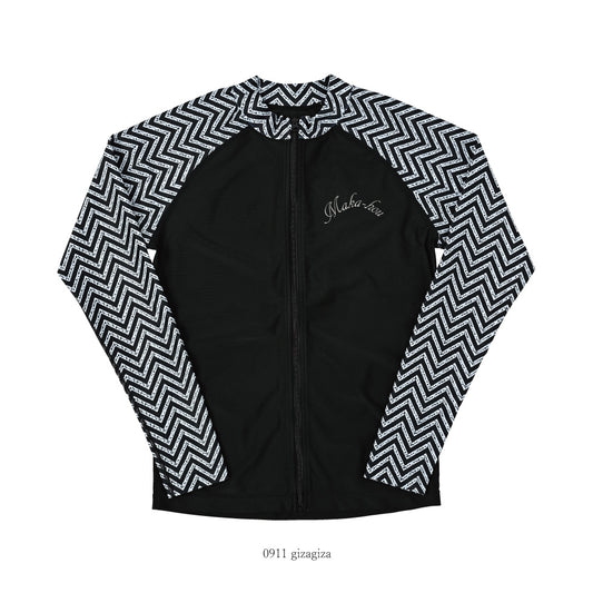 前ZIPラッシュガード / Front Zip-Rash Guard / #羽織るだけで、きちんと見え。