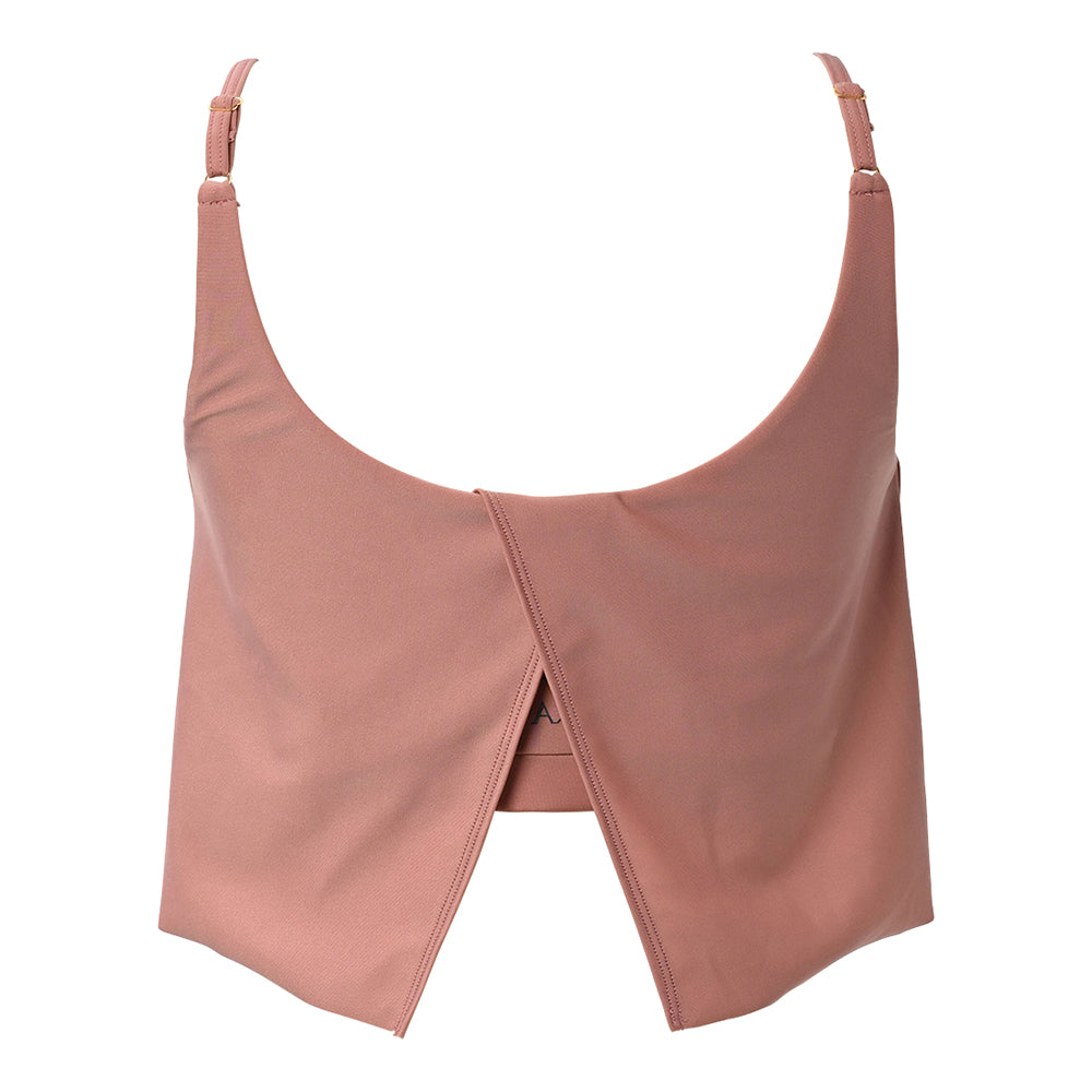 パット付きキャミブラ / Camisole bra #大人の肌見せを叶える、上品カシュクールキャミ