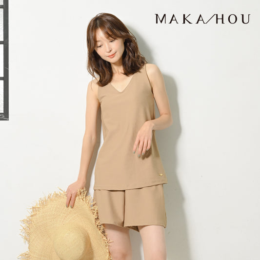 セットアップ水着 / Tank top&Shortpants #これ1セットでOK!ママも安心、きれいめシンプル水着