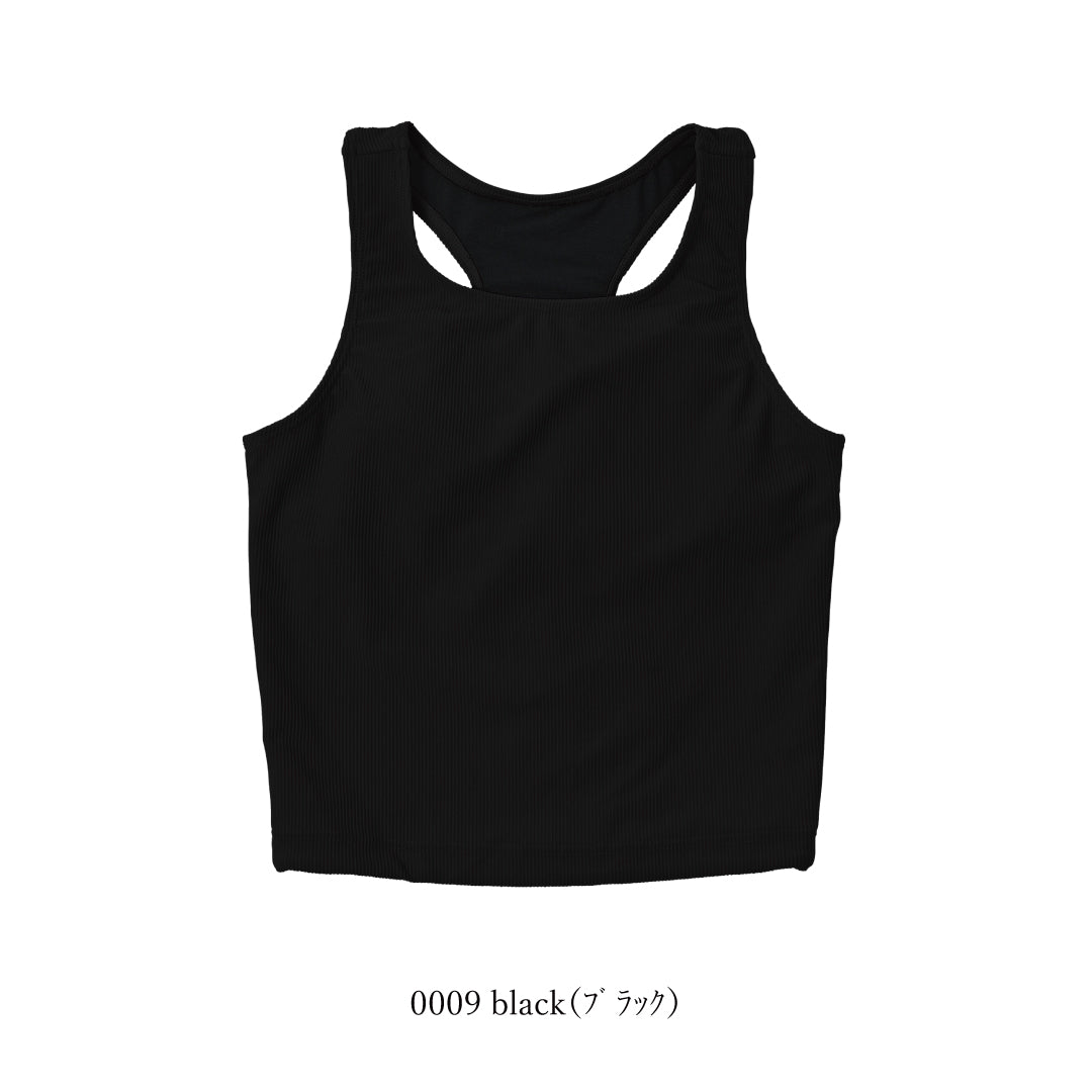 インナーブラ付きタンクトップ / Tank top with inner bra #露出は控えめ、使い道は無限大。大人のための万能タンク。