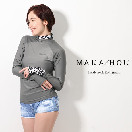 タートルネックラッシュガード / Turtle neck #首元や手の甲まで日焼け対策ができる万能アイテム