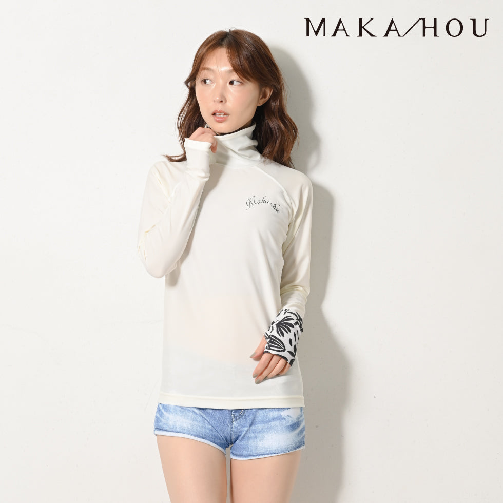 【25SS 新色追加】タートルネックラッシュガード MAKA-HOU / Turtle neck 品番:15W07