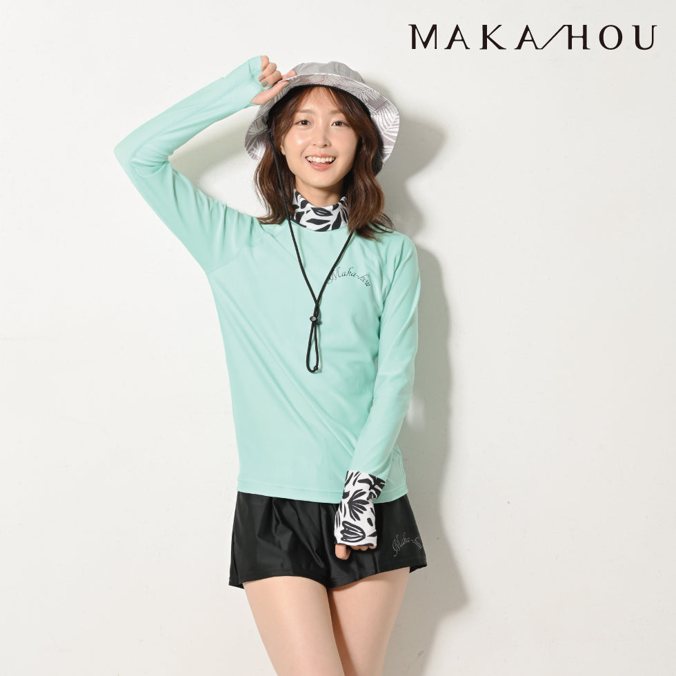 【25SS 新色追加】タートルネックラッシュガード MAKA-HOU / Turtle neck 品番:15W07