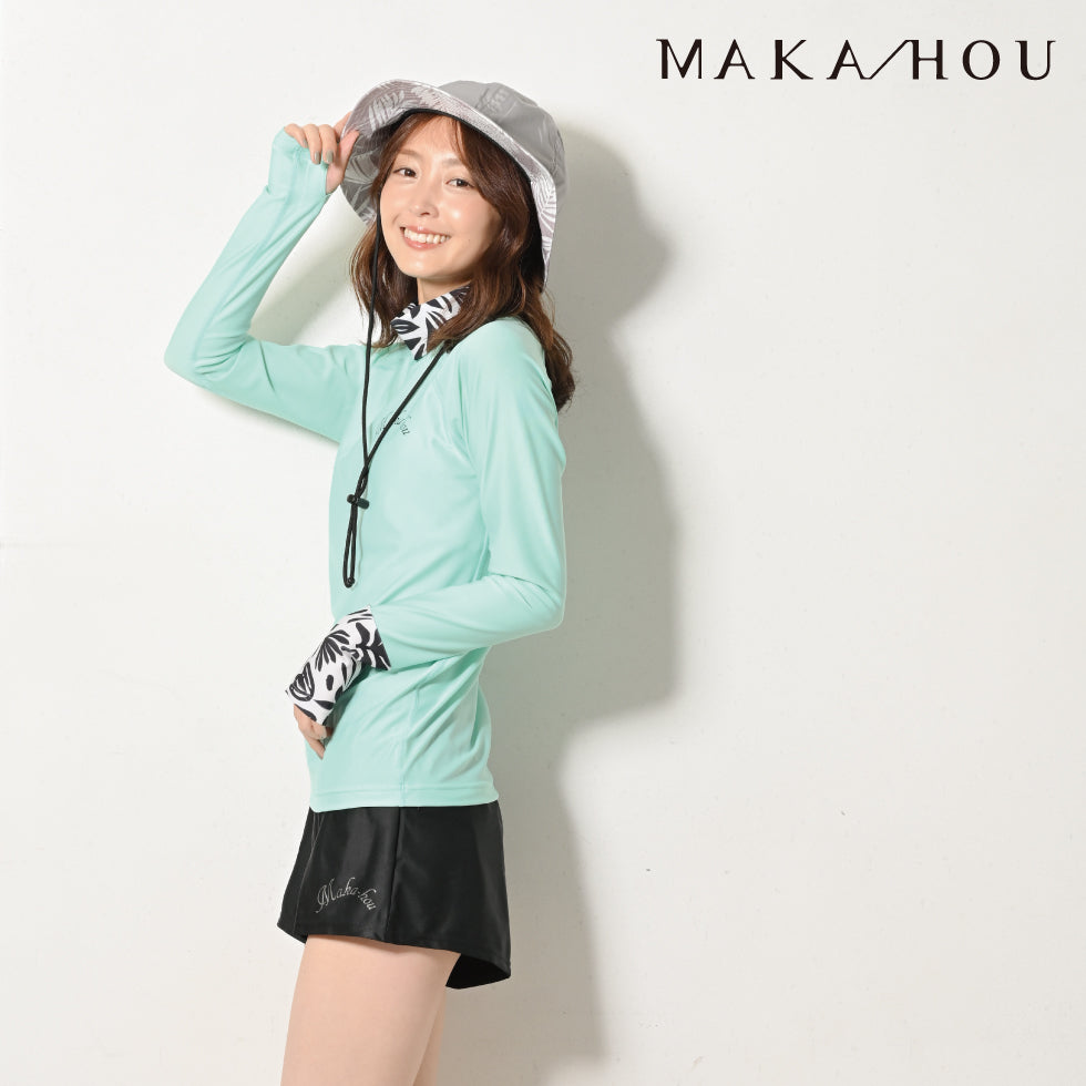 【25SS 新色追加】タートルネックラッシュガード MAKA-HOU / Turtle neck 品番:15W07