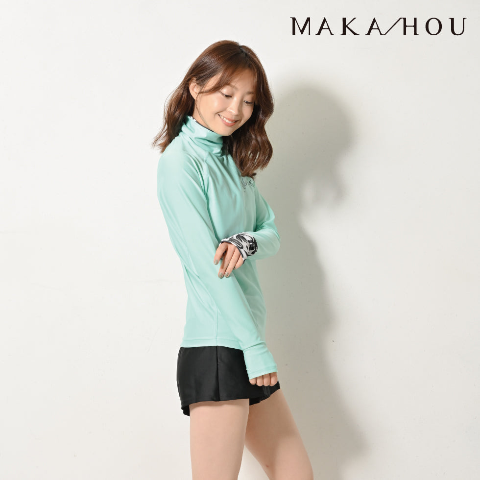 【25SS 新色追加】タートルネックラッシュガード MAKA-HOU / Turtle neck 品番:15W07