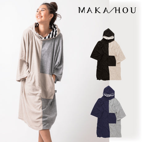 【25SS 新色追加】デザインポンチョ MAKA-HOU / design poncho 品番:61U06