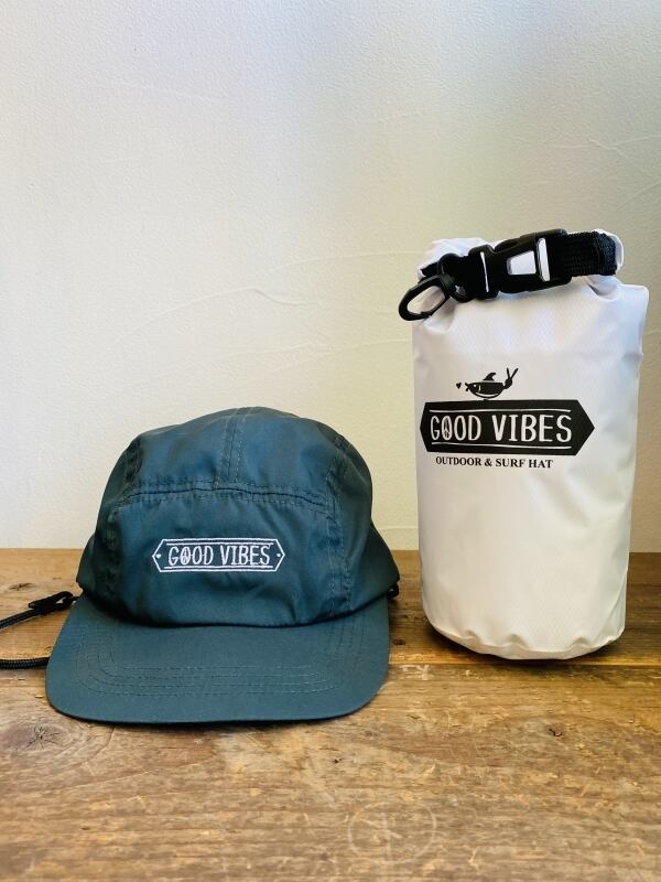 Waterproof cap|撥水キャップ・UVカット・防水バッグ付き #海でもどこでも、強い日差しや突然の雨でも安心