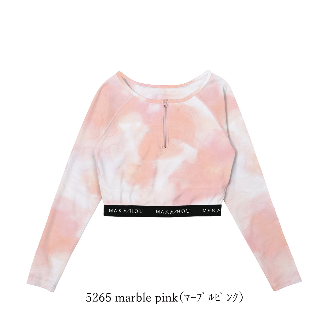 クロップドラッシュガード / Cropped length Rashguard　＃動けて、綺麗。大人スポーティを叶える一枚。