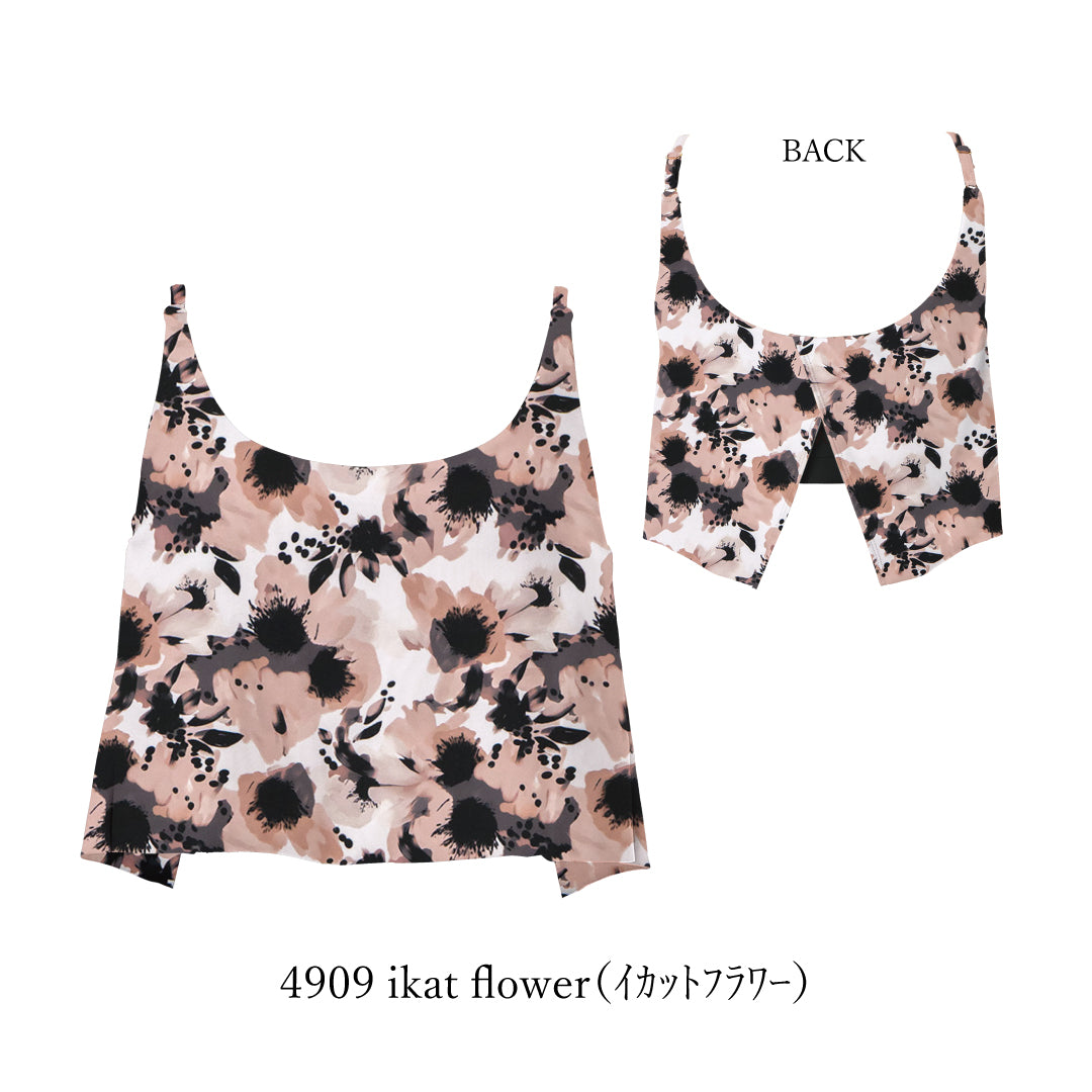 パット付きキャミブラ / Camisole bra  #大人の肌見せを叶える、上品カシュクールキャミ