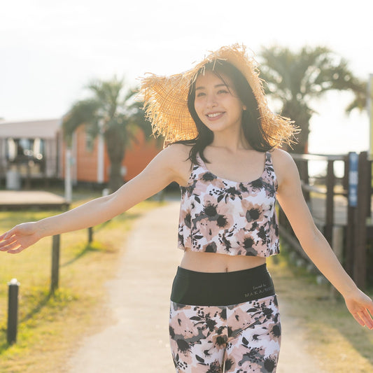 パット付きキャミブラ / Camisole bra  #大人の肌見せを叶える、上品カシュクールキャミ