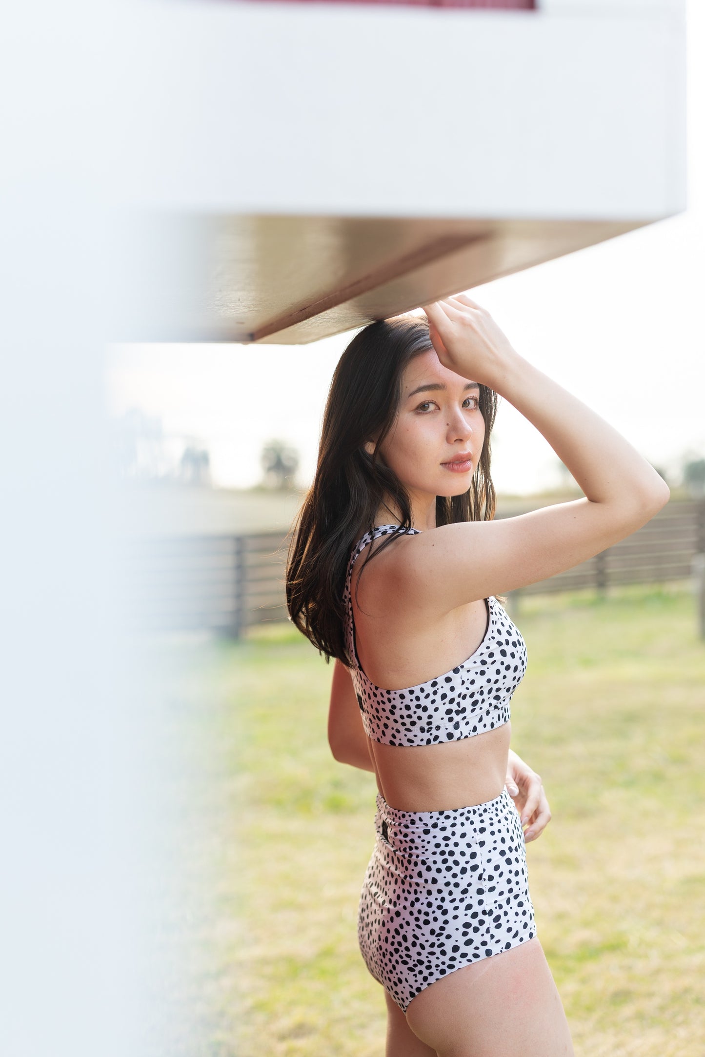 ハイウエストビキニボトムス（柄） / High waist  Bikini bottoms　#可愛いのに、ちゃんと安心。大人のためのビキニ。