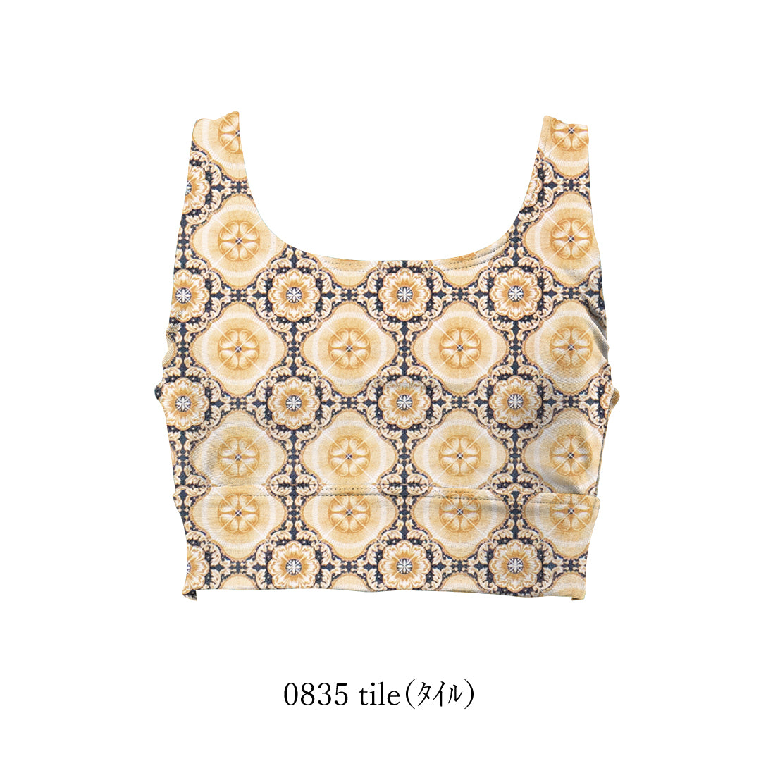 タンクビキニトップ（柄） / Tank Bra　#ずれない安心感。水陸対応タンクブラ
