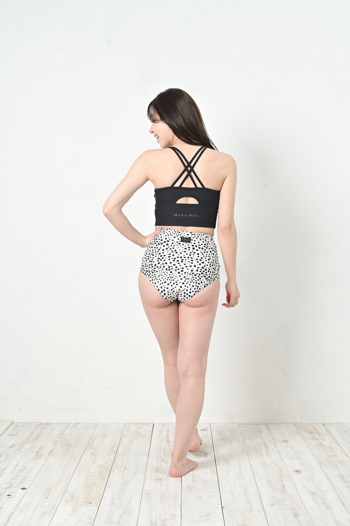 Amphibious swim &amp; yoga bra / Sports Bra #For the beach and yoga. A safe bra that won't move even when you move.