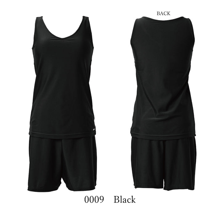 [Superb 2-piece set] Tank top x shorts set-up swimsuit Tank top &amp; Shorts Product number: 1451W02