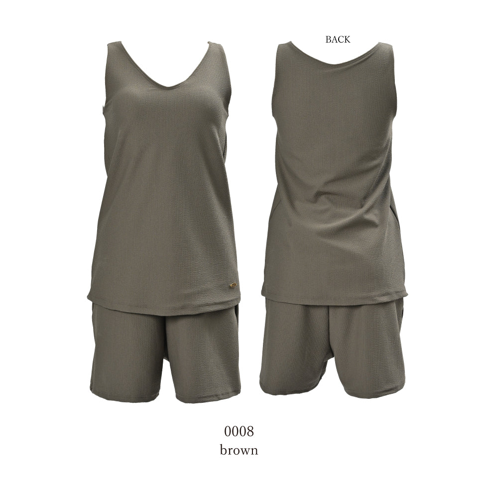 [New] A more luxurious look with a renewed look! Tank top and shorts swimsuit set up Tank top &amp; Shorts Product number: 1451W03