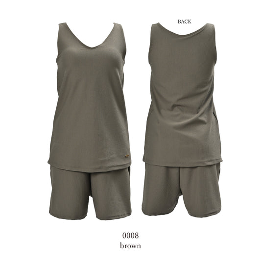 [New] A more luxurious look with a renewed look! Tank top and shorts swimsuit set up Tank top &amp; Shorts Product number: 1451W03