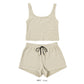 エコ素材タンクトップショートパンツセットアップ / Tank top & Short pants eco set 　#UVカット・吸水速乾・通気性