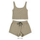 エコ素材タンクトップショートパンツセットアップ / Tank top & Short pants eco set 　#UVカット・吸水速乾・通気性