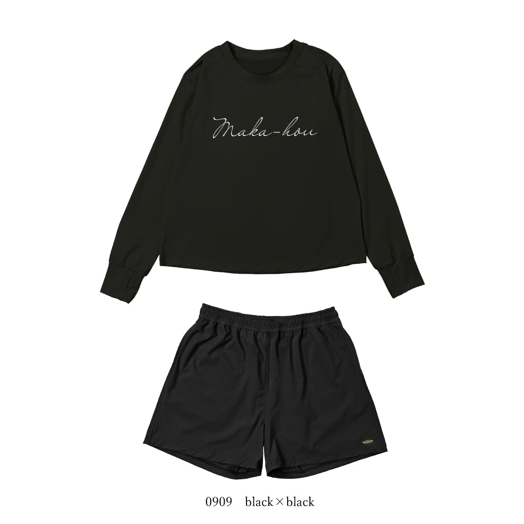 ストレッチロングTシャツ＆ショートパンツのセットアップ / Stretch long T-Shirts ＆Shortpants SET UP