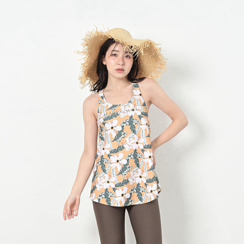 パット付きタンクトップ  / Tank top　＃着るだけ安心、美シルエット。