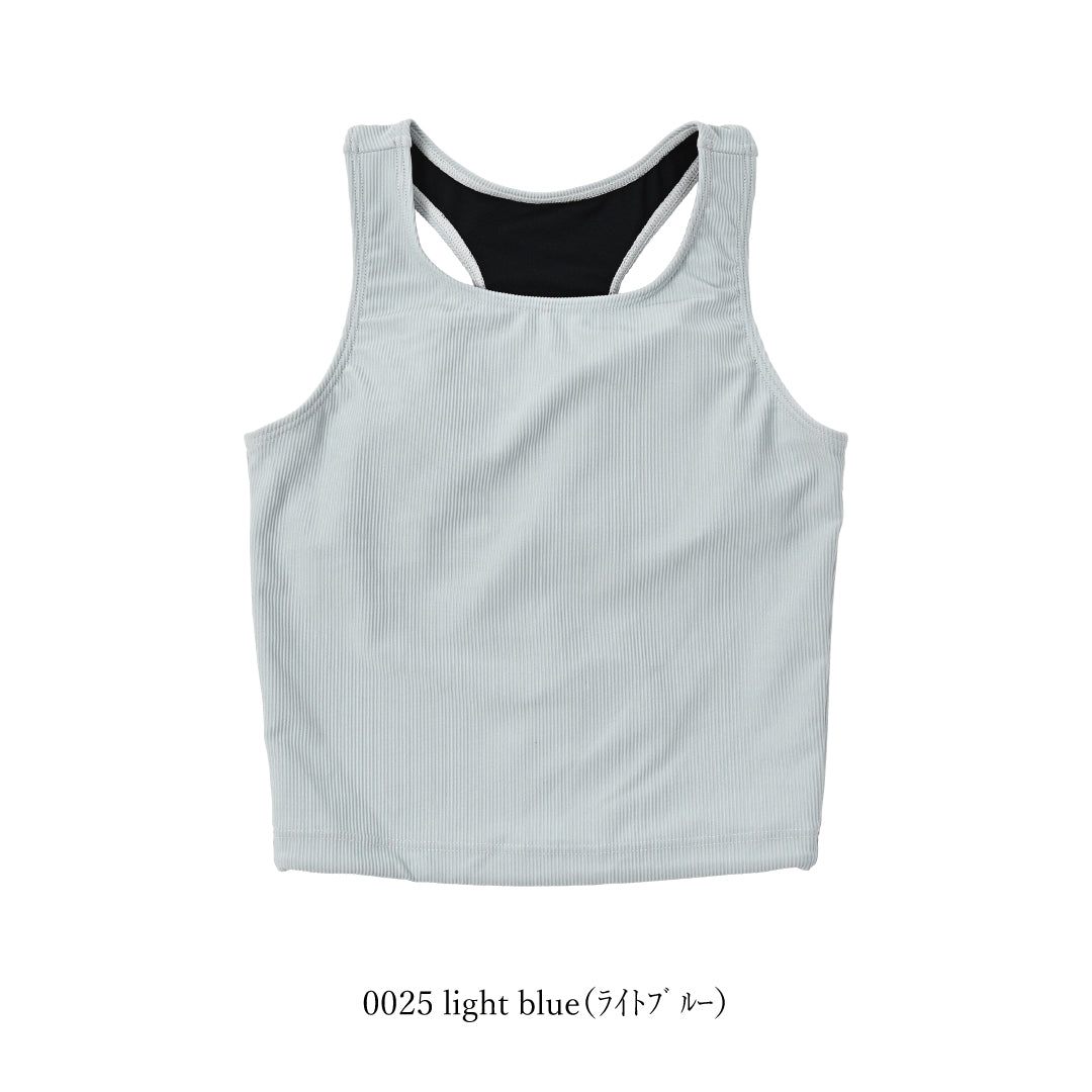 インナーブラ付きタンクトップ / Tank top with inner bra 　#露出は控えめ、使い道は無限大。大人のための万能タンク。