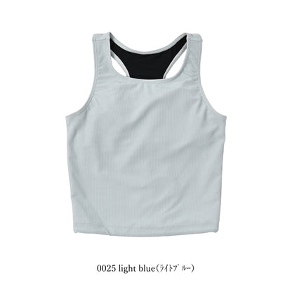 インナーブラ付きタンクトップ / Tank top with inner bra 　#露出は控えめ、使い道は無限大。大人のための万能タンク。