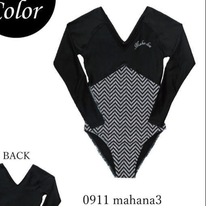 在庫あればラッキー♪//あったか水着（袖付き) インナースーツ兼用　秋冬兼用水着　裏起毛水着　受注生産商品　品番：21W21