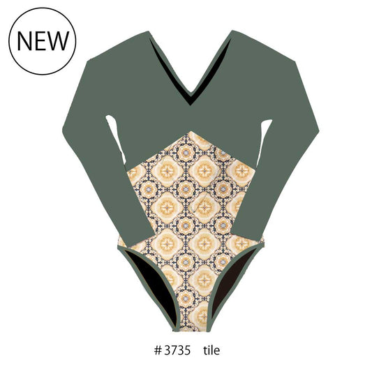 Warm swimsuit (with sleeves) / Can be used as an inner suit / For autumn and winter / Fleece lining