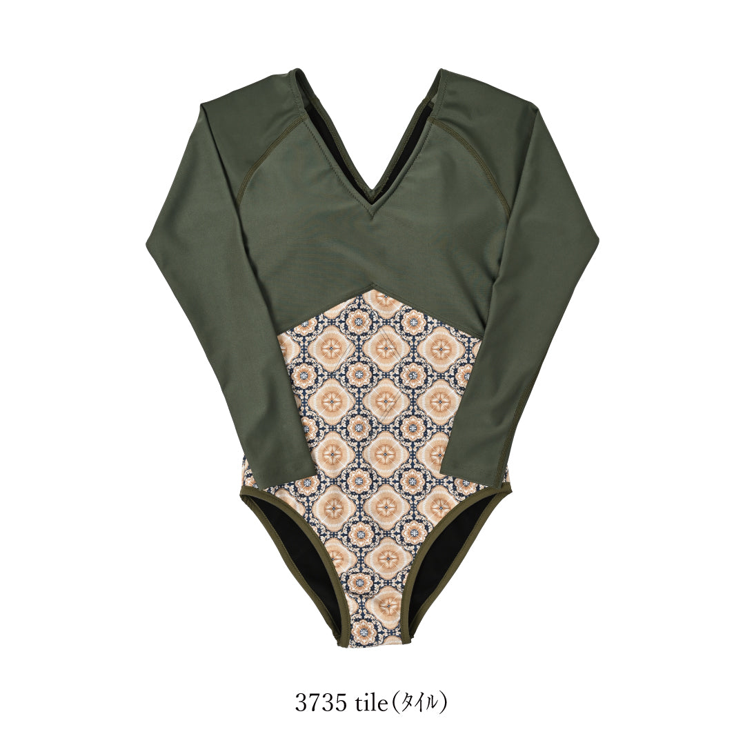 #冬の必須アイテム《あったか水着》長袖付き インナースーツ/ 裏起毛 / 秋冬兼用水着