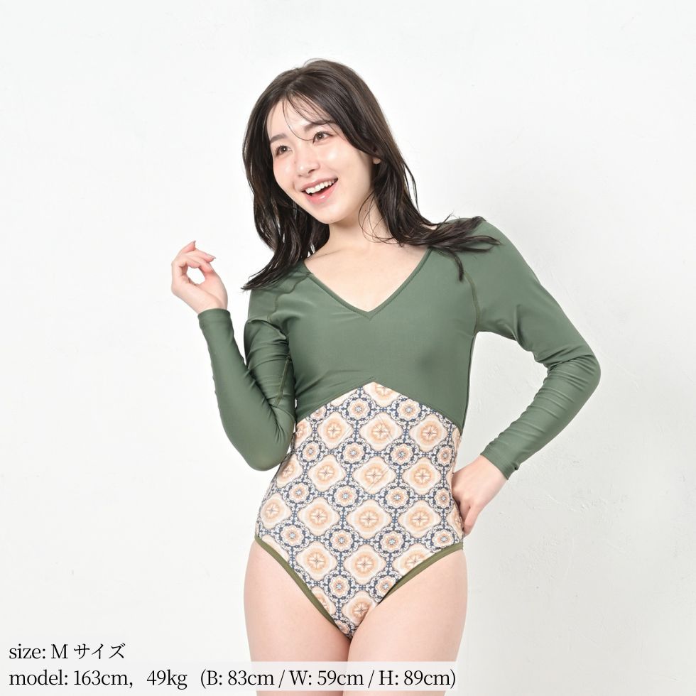#冬の必須アイテム《あったか水着》長袖付き インナースーツ/ 裏起毛 / 秋冬兼用水着