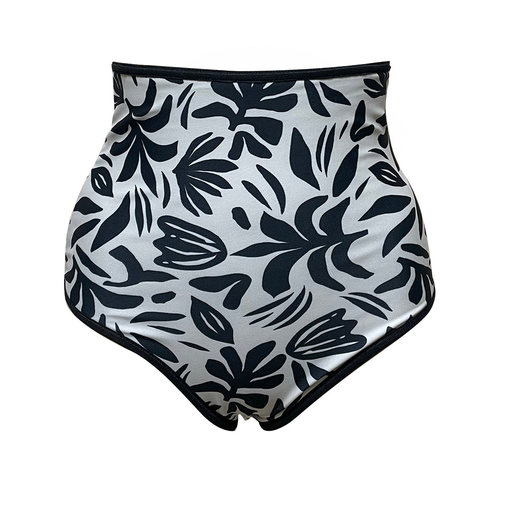 お腹までしっかり暖かい保温ビキニ♡【裏起毛×超ハイウエスト】《あったか水着セパレート》