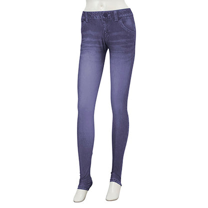 DENIM PRINT LEGGINGS PANTS #Doesn't look like a swimsuit! Real denim print