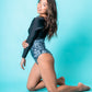 Warm swimsuit (with sleeves) / Can be used as an inner suit / For autumn and winter / Fleece lining