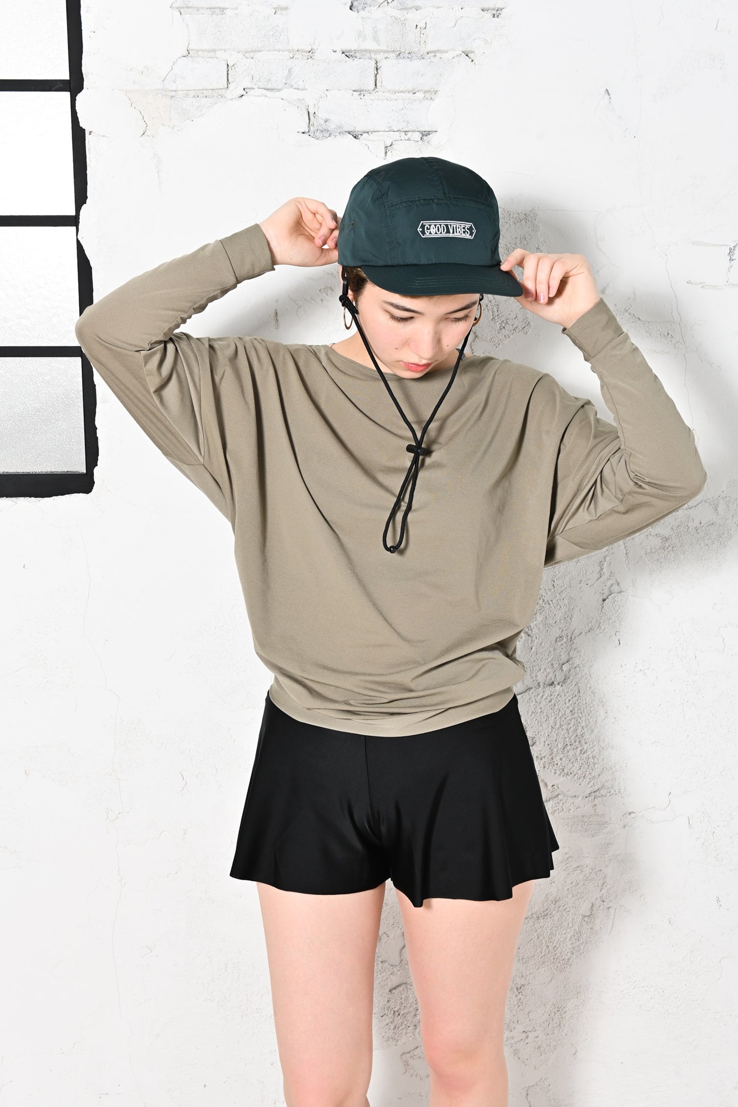 Waterproof cap｜撥水キャップ・UVカット・防水バッグ付き #海でもどこでも、強い日差しや突然の雨でも安心