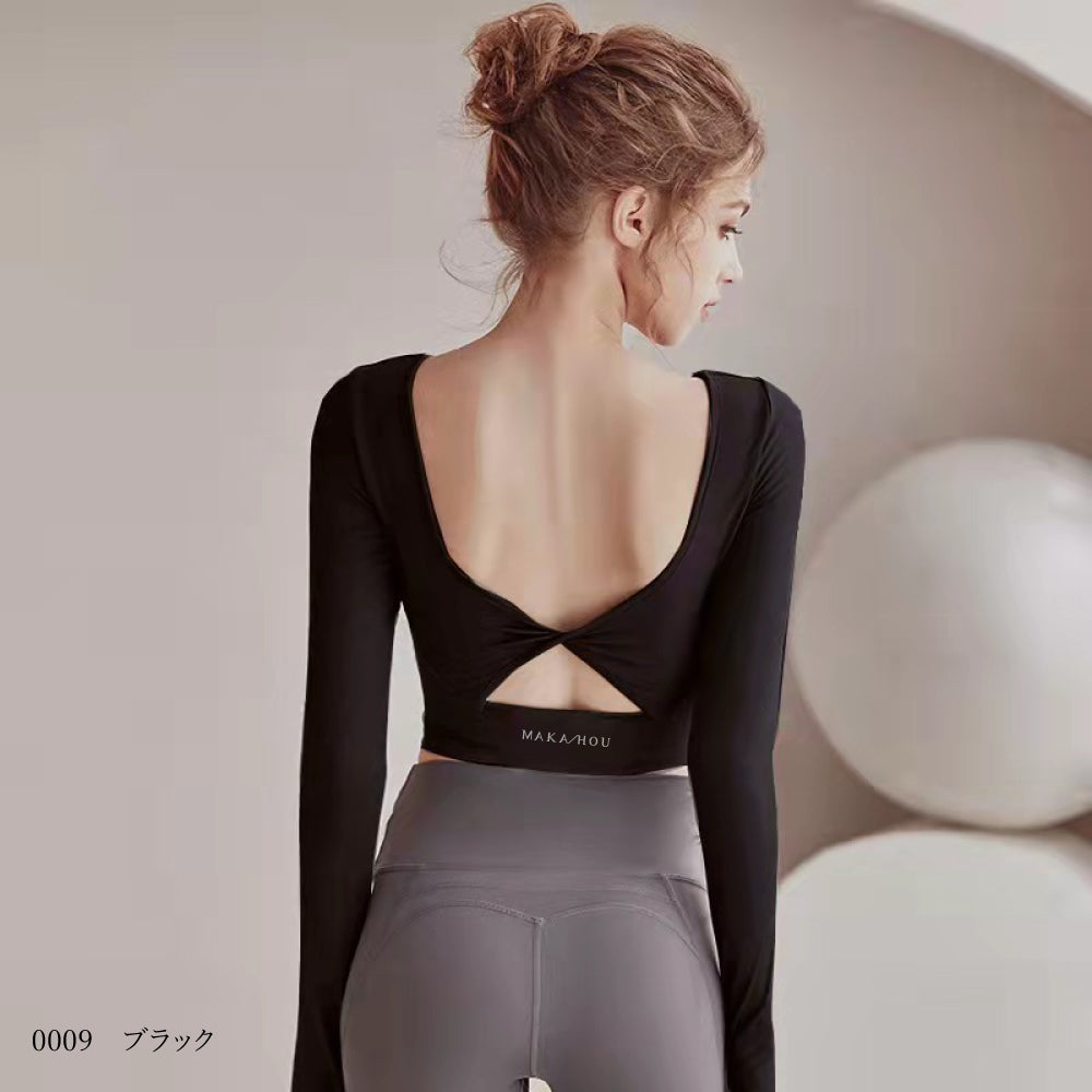 #しなやかに、そして美しく。 ヨガウェア / 長袖サムホール付き / パット付き