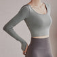 #しなやかに、そして美しく。 ヨガウェア / 長袖サムホール付き / パット付き