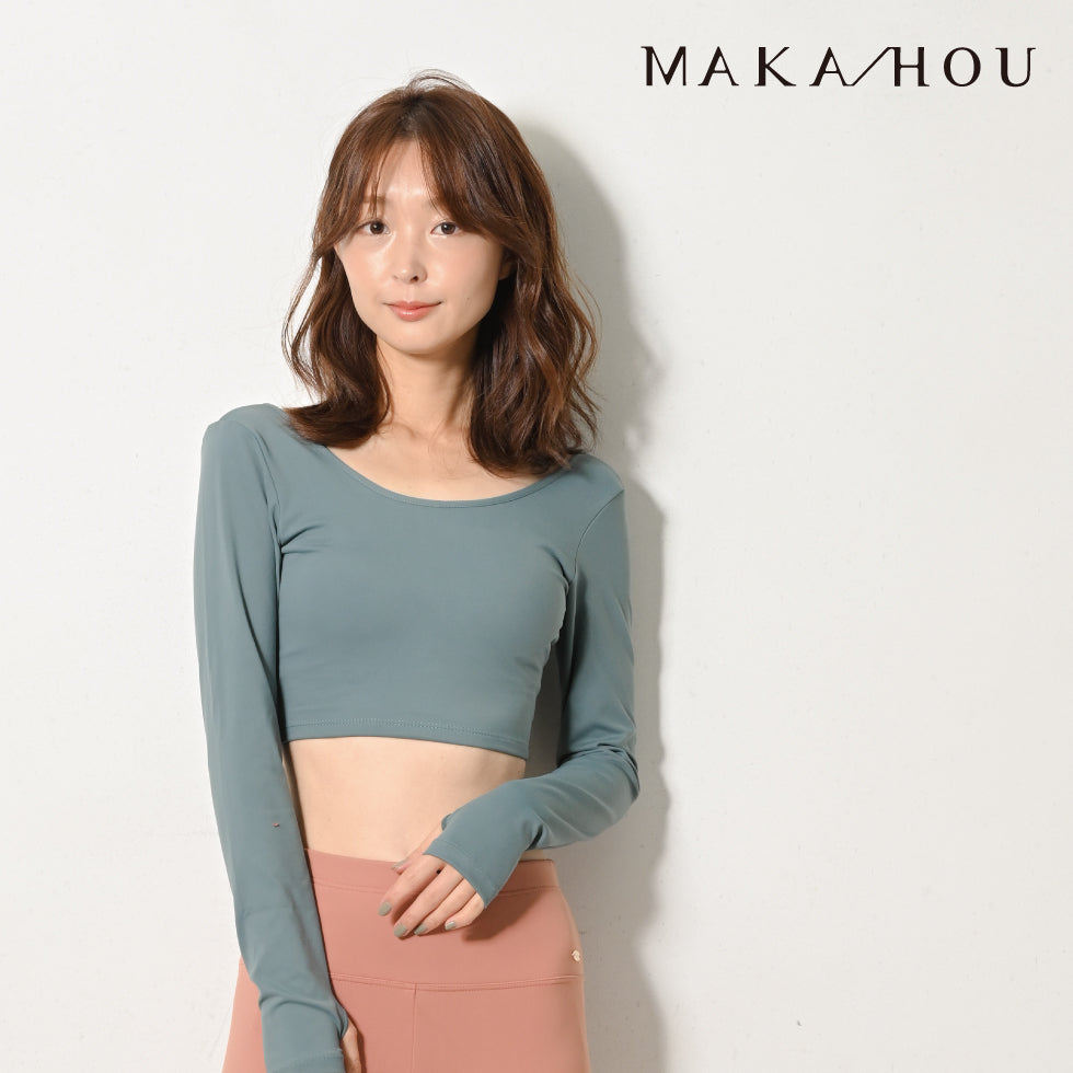 #しなやかに、そして美しく。 ヨガウェア / 長袖サムホール付き / パット付き