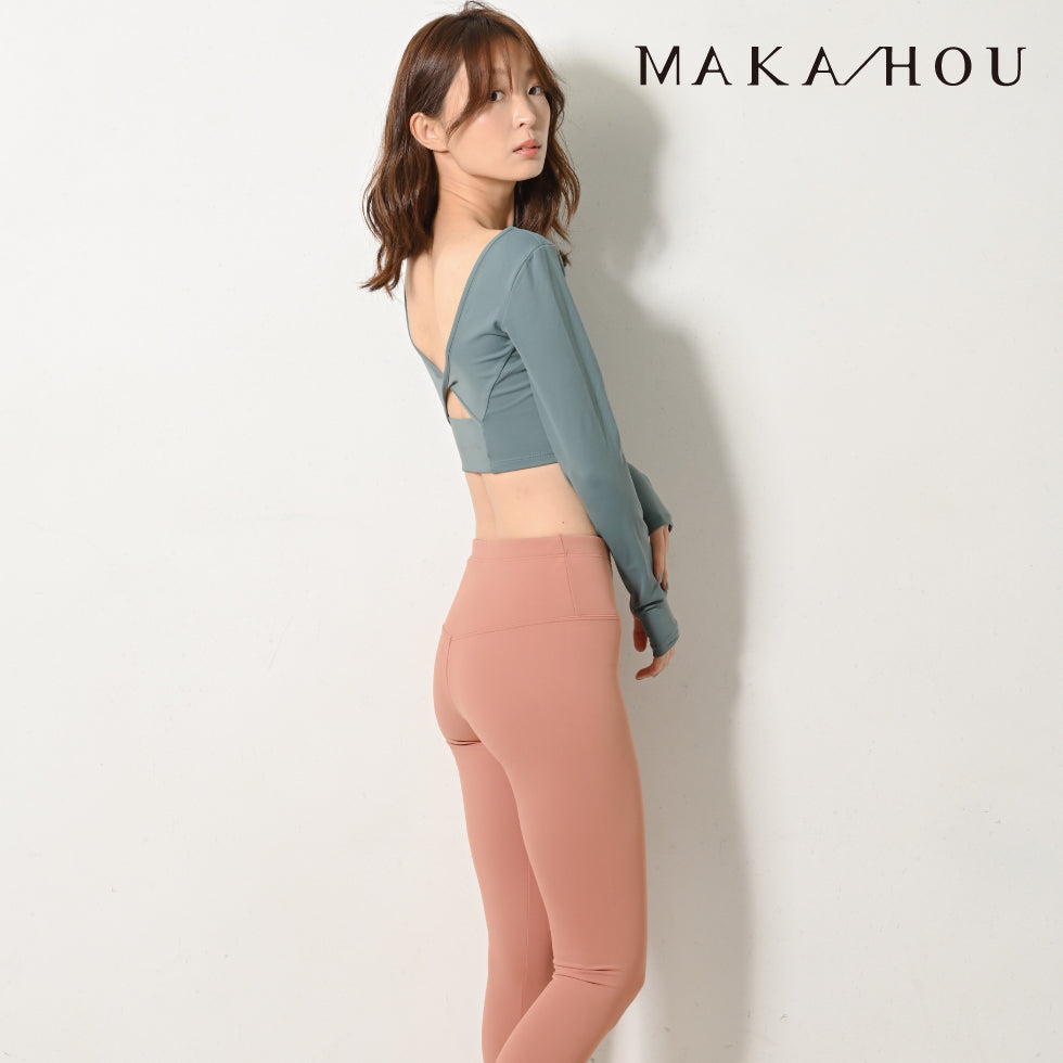 #しなやかに、そして美しく。 ヨガウェア / 長袖サムホール付き / パット付き
